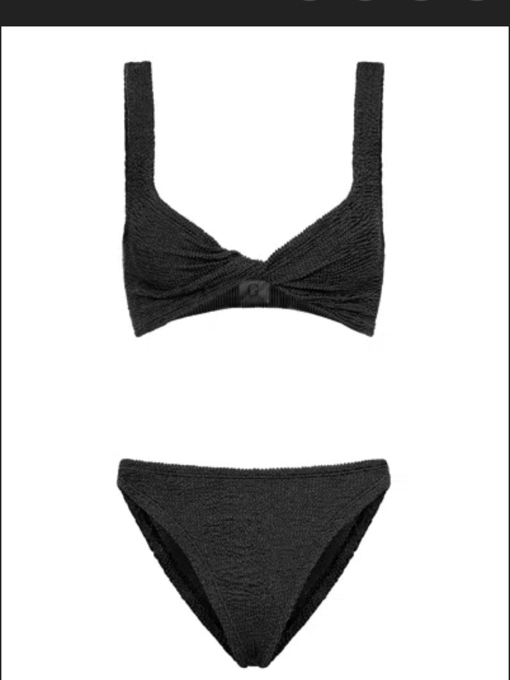 Hunza G Juno bikini - NWT! Black - Picture 2 of 5